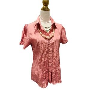 Modern Vintage Y2K Isabella Rodriguez Pintuck Pleated Polished Romantic Coquette